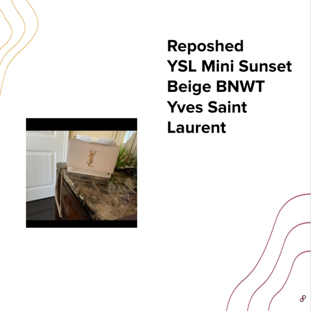 YSL Mini Sunset Beige BNWT Yves Saint Laurent